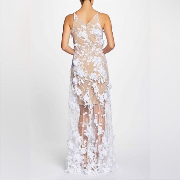 Dress the Population NWT Sidney A-line Peekaboo
Gown In White/Nude Size XL - Picture 3 of 14
